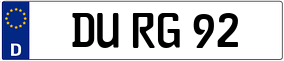 Truck License Plate